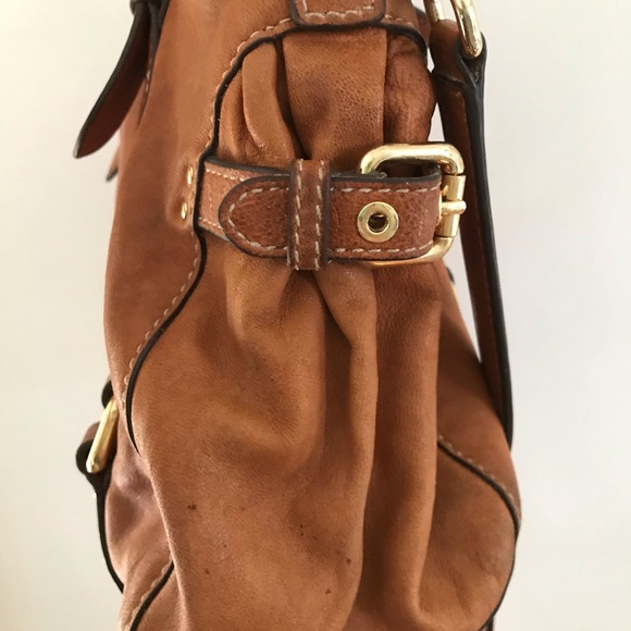 Michael Kors Tan Leather Over the Shoulder Bag - Picture 7 of 11